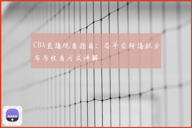 CBA直播观看指南：各平台转播权分布与收看方式详解